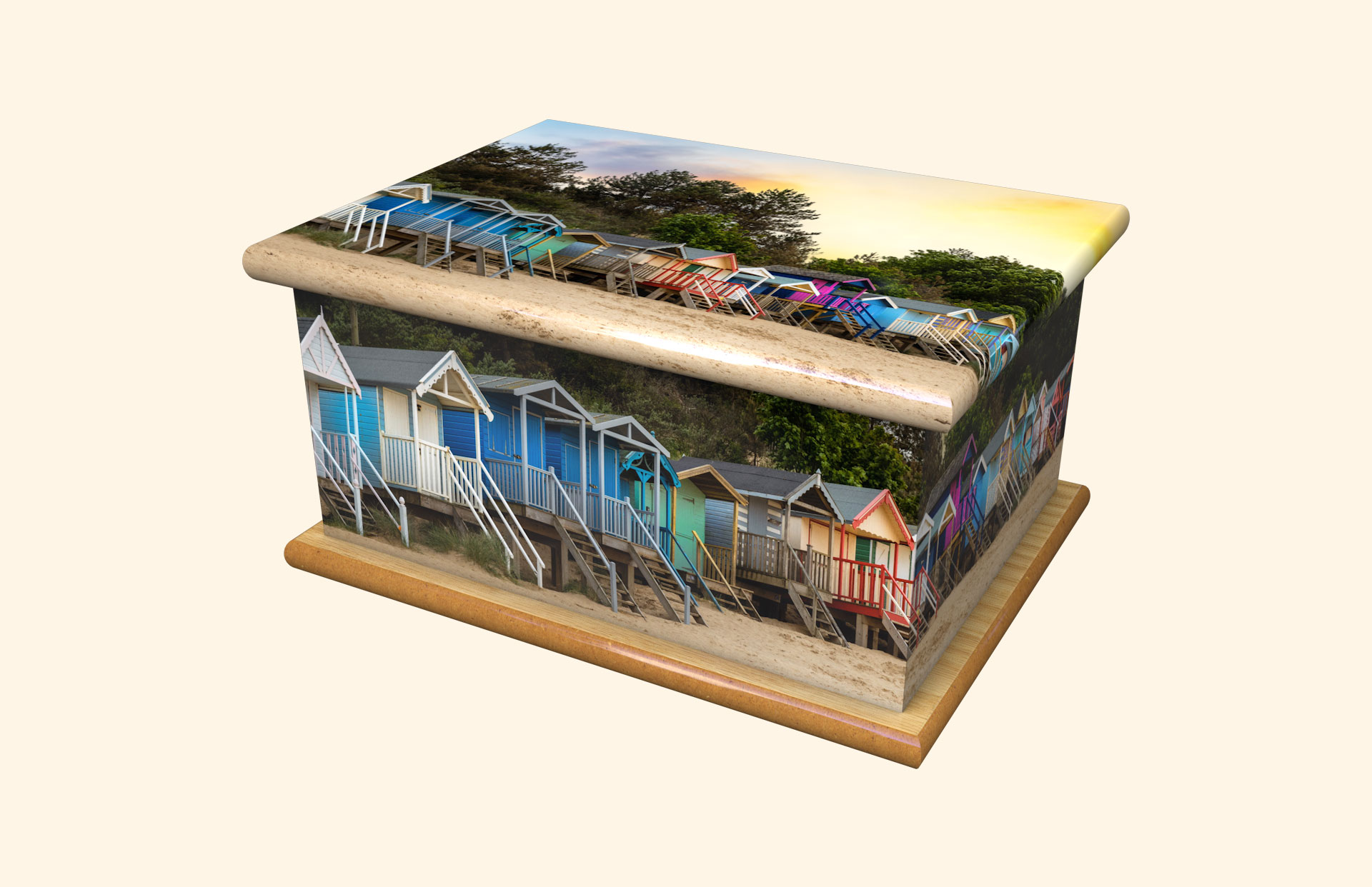 Wells-next-the-sea adult ashes casket